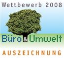 Banner Auszeichnung Büro und Umwelt von B.A.U.M. e.V.